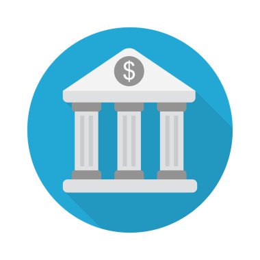 Dolar vektörü düz renk simgesi 