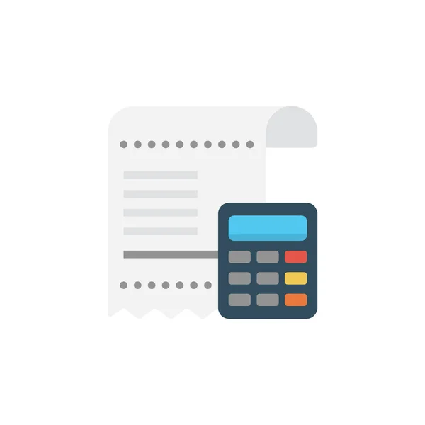 Accounting Vector Flat Color Icon — Stock Vector