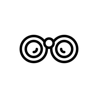 spyglass vector thin line icon