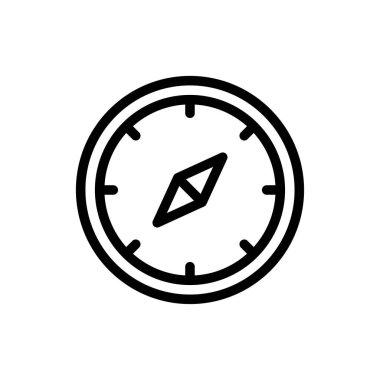 yön vektör ince çizgi simgesi