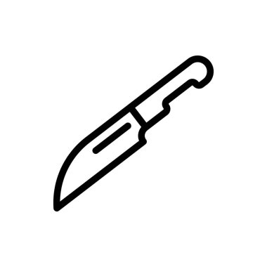 vektör ince çizgi simgesini kes