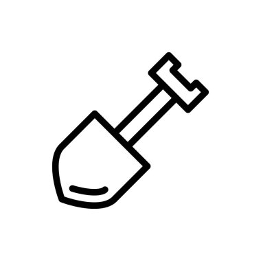 maça vektörü ince çizgi simgesi