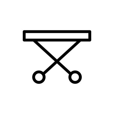 sandalye vektörü ince çizgi simgesi