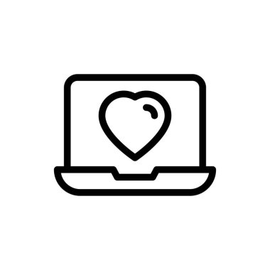 yaşam vektörü ince çizgi simgesi