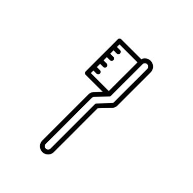 diş macunu vektörü ince çizgi simgesi