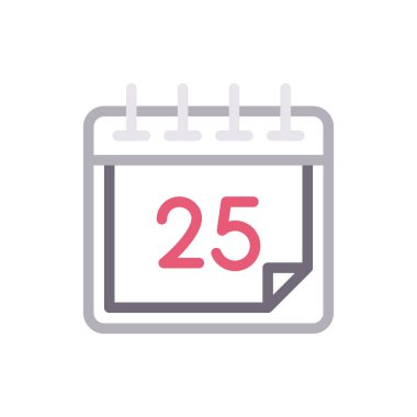 tarih vektör renk çizgisi simgesi