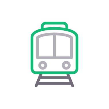 rail vector color line icon