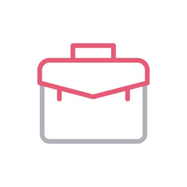 çanta vektör renk çizgisi simgesi