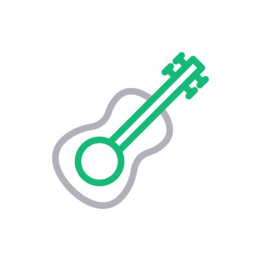 müzik vektörü renk çizgisi simgesi