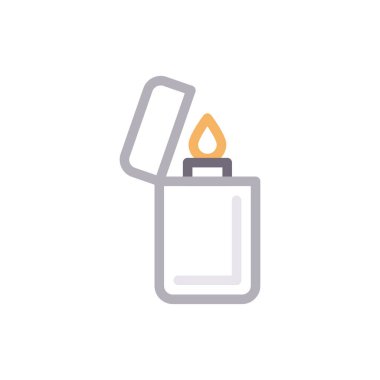 ateş vektörü renk çizgisi simgesi