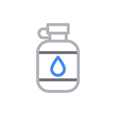 şişe vektör renk çizgisi simgesi