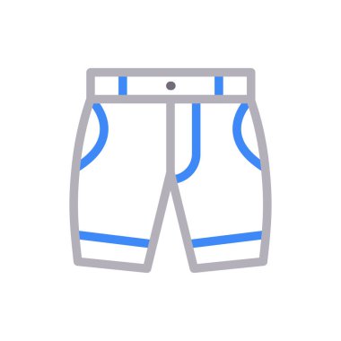 Kumaş vektör renk çizgisi simgesi