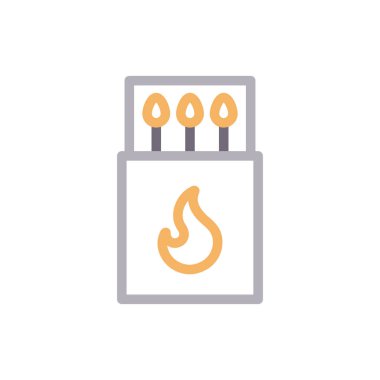 kamp vektör renk çizgisi simgesi