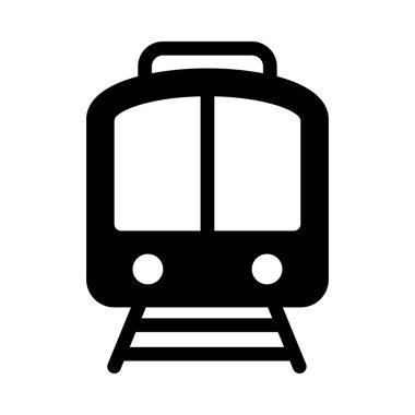 rail vetor glyph flat icon