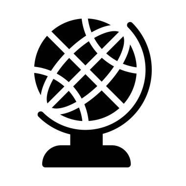 world vetor glyph flat icon