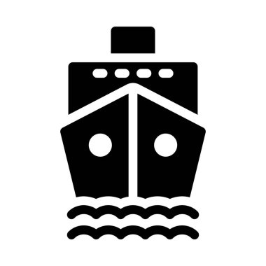 ship vetor glyph flat icon
