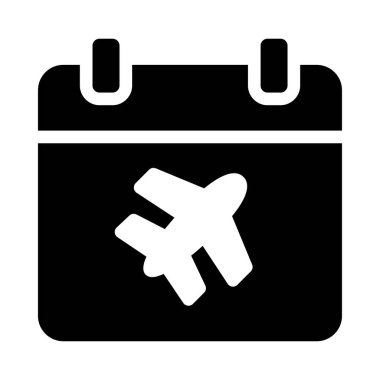 tour vetor glyph flat icon