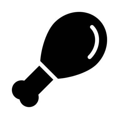 drumstick vetor glyph flat icon