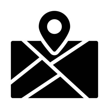 location vetor glyph flat icon