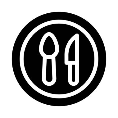 restaurant vetor glyph flat icon