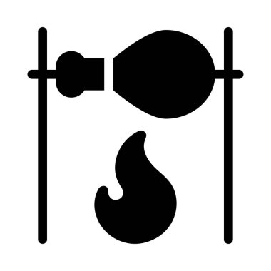 leg piece vetor glyph flat icon