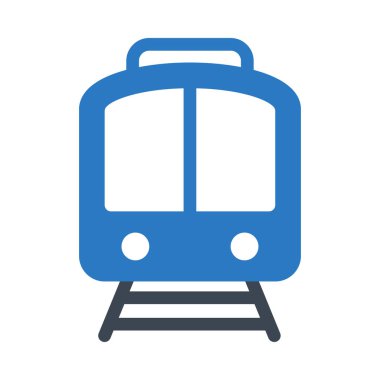 rail vector glyph color icon