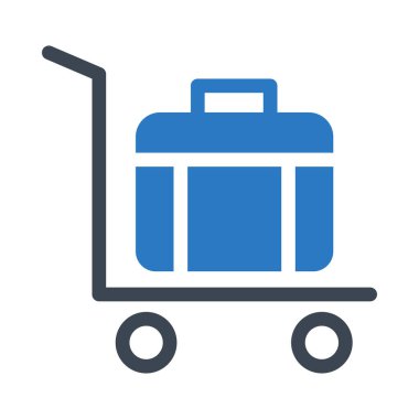 evrak çantası vektör renk simgesi