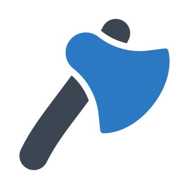 hatchet vector glyph color icon