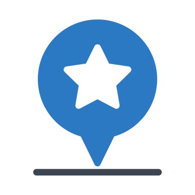 konum vektör renk simgesi