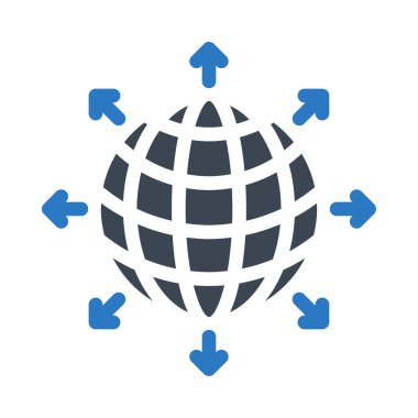 dünya vektör renk simgesi