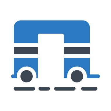 karavan vektör renk simgesi