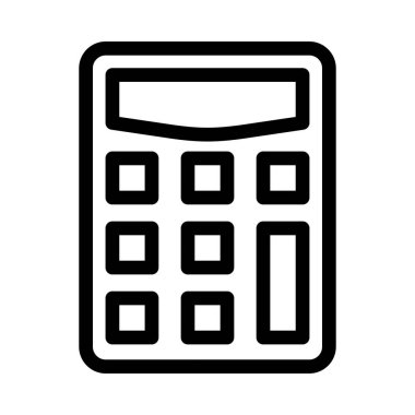 muhasebe vektörü ince çizgi simgesi