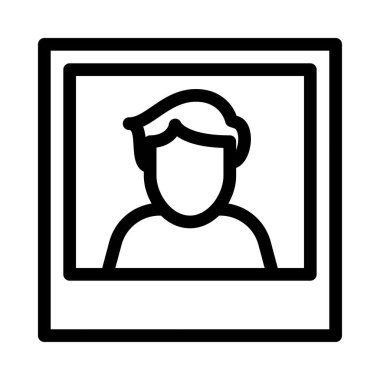 fotoğraf vektörü ince çizgi simgesi