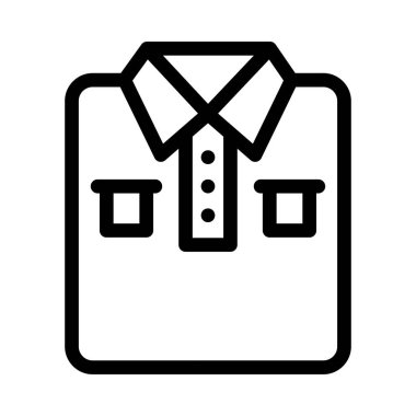 Kumaş vektörü ince çizgi simgesi