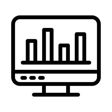 grafik vektörü ince çizgi simgesi