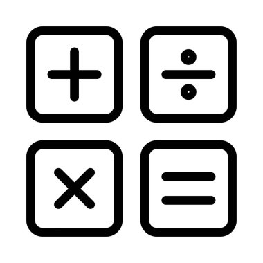 muhasebe vektörü ince çizgi simgesi