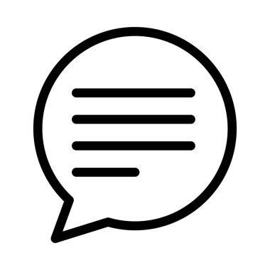 mesaj vektörü ince çizgi simgesi