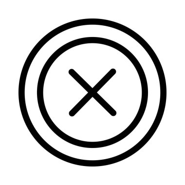 vektör ince çizgi simgesini sil