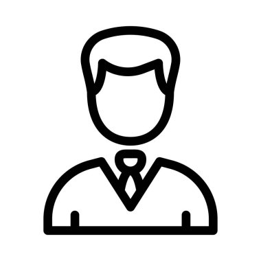 kullanıcı vektörü ince çizgi simgesi