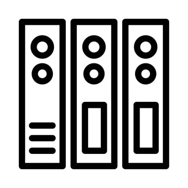 belge vektörü ince çizgi simgesi