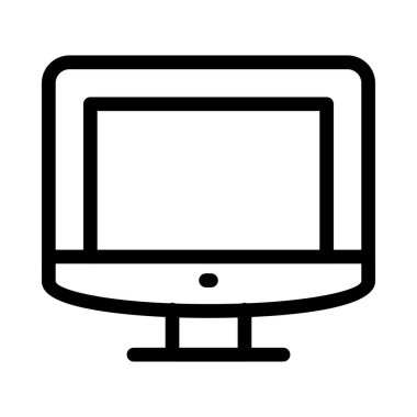 ekran vektörü ince çizgi simgesi