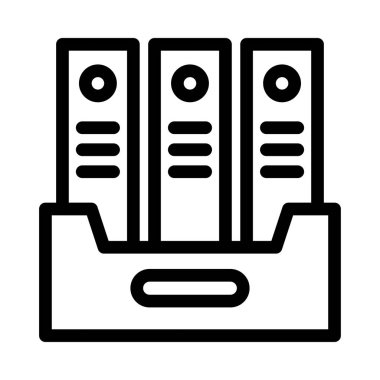 dosyalar vektör ince çizgi simgesi