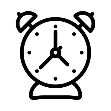 Uyarı vektörü ince çizgi simgesi