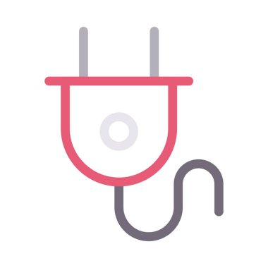 konnektör vektör renk çizgisi simgesi