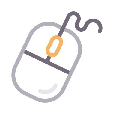 tıklama vektörü renk çizgisi simgesi