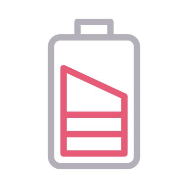 yük vektör renk çizgisi simgesi