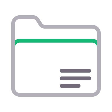 dosya vektör renk çizgisi simgesi