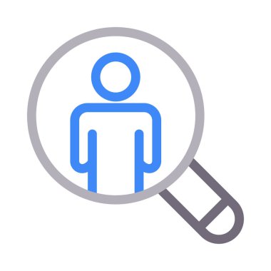 profil vektör renk çizgisi simgesi