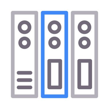 belge vektör renk çizgisi simgesi