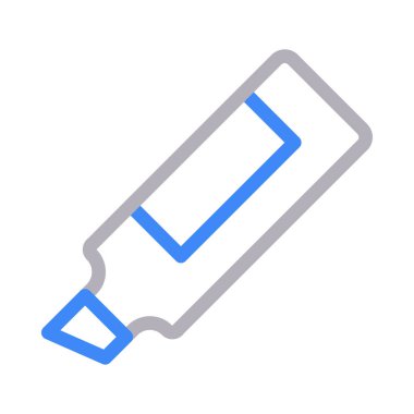 kalem vektörü renk çizgisi simgesi